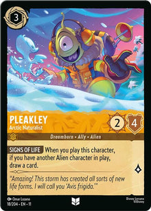 Pleakley - Arctic Naturalist 18/204 Uncommon Winterspell Lorcana Near Mint