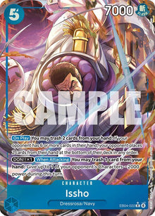 Issho (Alternate Art) EB04-022 Rare The Azure Sea's Seven One Piece Foil NM