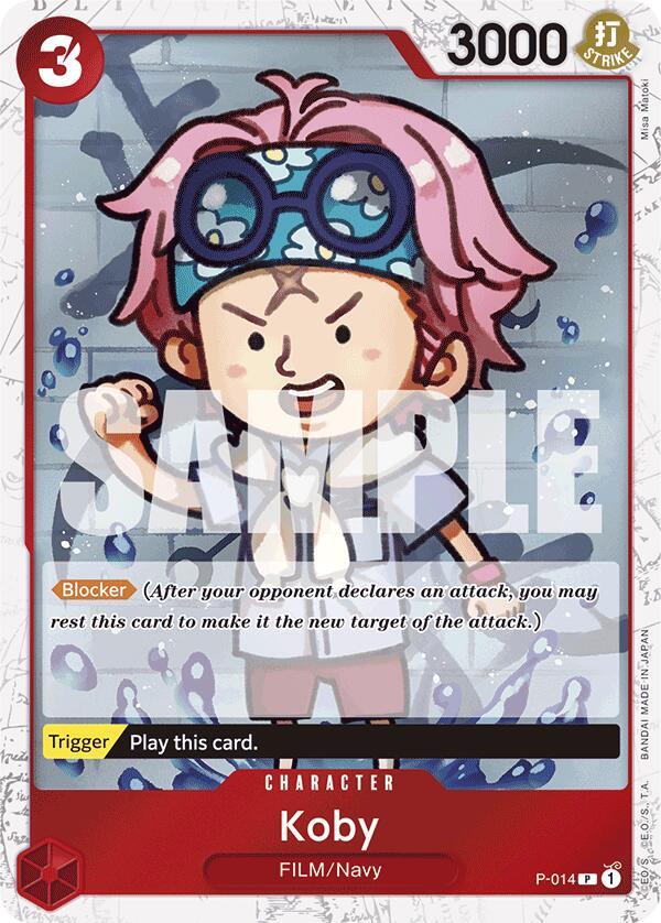 Koby (Jolly Roger Foil) P-014 Promo Premium Booster -The Best- One Piece NM