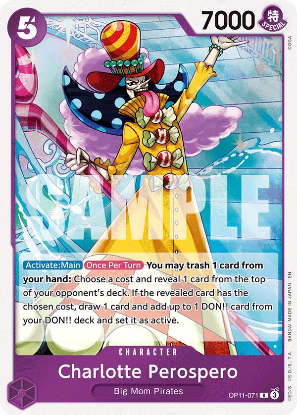 Charlotte Perospero OP11-071 Rare A Fist of Divine Speed One Piece Foil NM