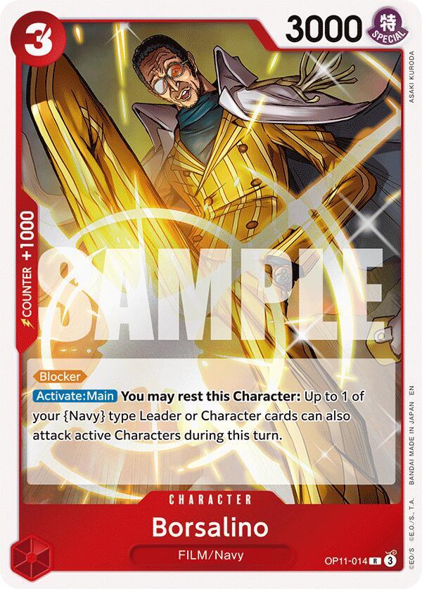 Borsalino OP11-014 Rare A Fist of Divine Speed One Piece Foil Near Mint