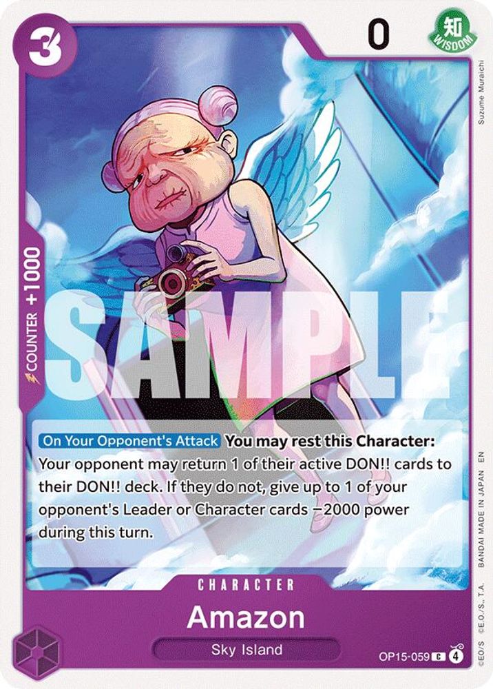 Amazon OP15-059 Common Adventure on Kami's Island One Piece Near Mint