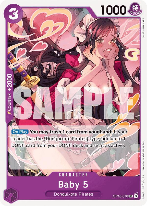 Baby 5 OP10-076 Uncommon Royal Blood One Piece Near Mint