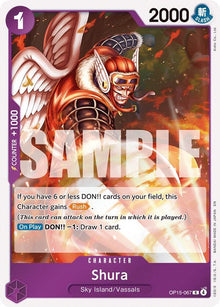 Shura OP15-067 Rare Adventure on Kami's Island One Piece Foil Near Mint