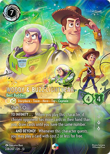 Woody & Buzz Lightyear - Best Buddies (Enchanted) 228/204 Lorcana Holo NM
