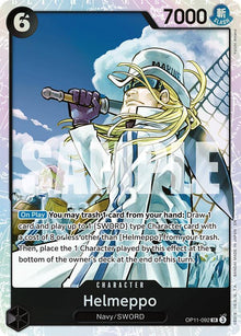 Helmeppo OP11-092 Super Rare A Fist of Divine Speed One Piece Foil Near Mint