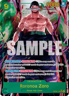 Roronoa Zoro (Alternate Art) OP06-118 Wings of the Captain One Piece Foil NM