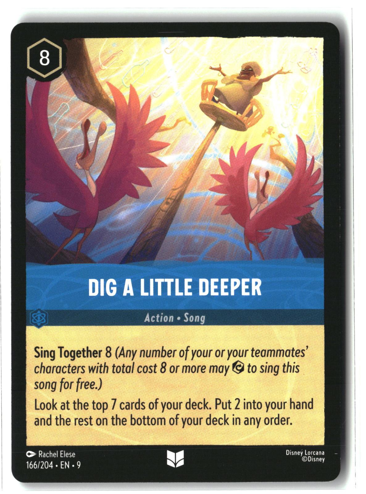 Dig a Little Deeper 166/204 Uncommon Fabled Lorcana Lightly Played