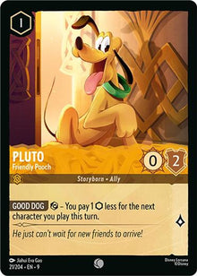 Pluto - Friendly Pooch 21/204 Common Fabled Lorcana Near Mint