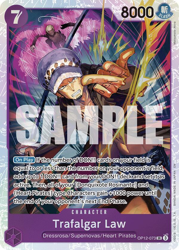 Trafalgar Law (073) OP12-073 Super Rare Legacy of the Master One Piece Foil NM
