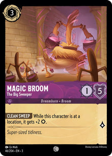 Magic Broom - The Big Sweeper 46/204 Common Into the Inklands Lorcana Near Mint