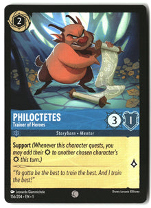 Philoctetes - Trainer of Heroes 156/204 Common The First Chapter Lorcana LP