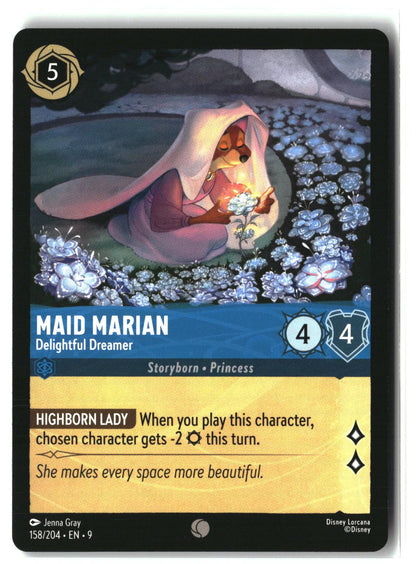Maid Marian - Delightful Dreamer 158/204 Common Fabled Lorcana Lightly Played