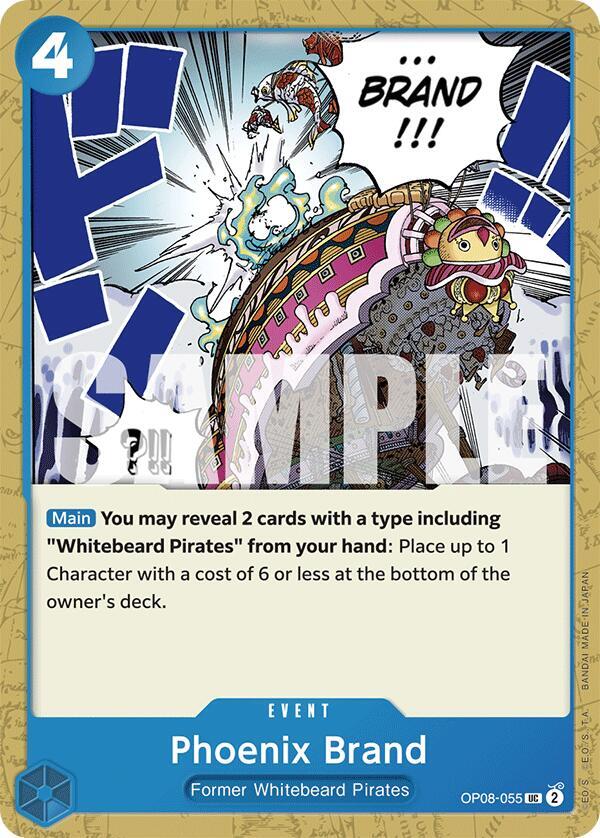 Phoenix Brand OP08-055 Uncommon Two Legends One Piece Near Mint