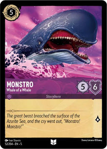 Monstro - Whale of a Whale 52/204 Uncommon Shimmering Skies Lorcana Near Mint