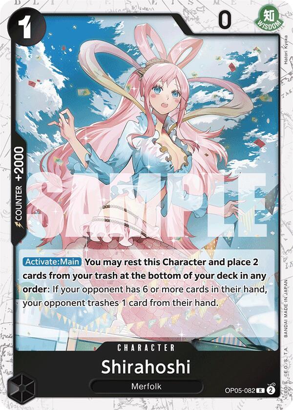 Shirahoshi (Jolly Roger Foil) OP05-082 Premium Booster -The Best- One Piece NM
