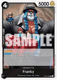 Franky (090) OP10-090 Rare Royal Blood One Piece Foil Near Mint