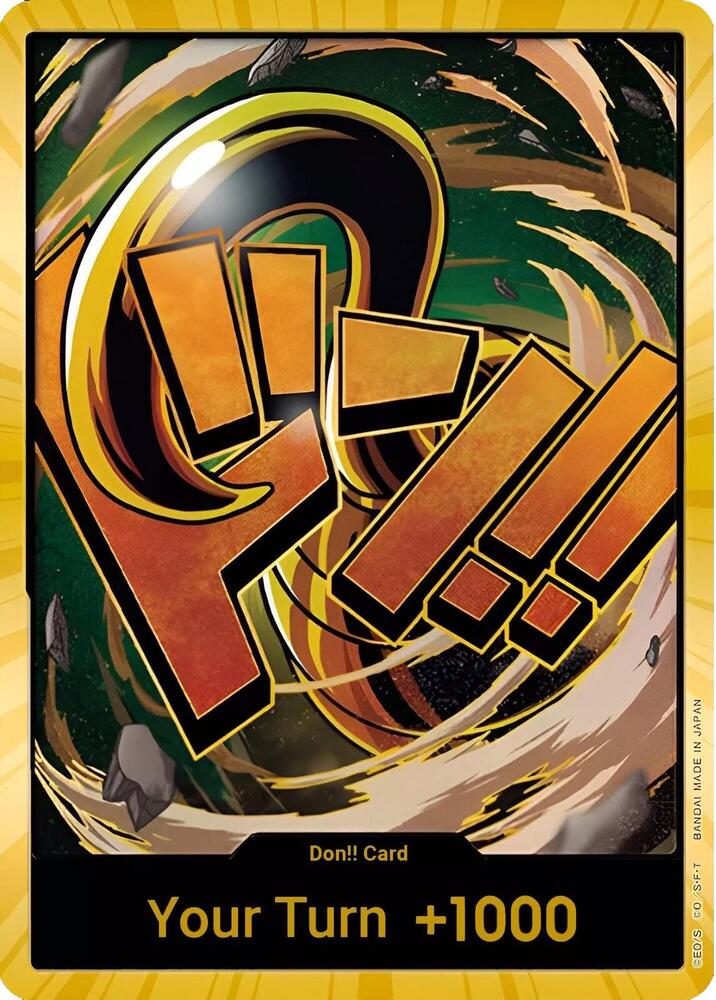 DON!! Card (Crocodile) (Gold) DON!! Premium Booster -The Best- One Piece Foil NM