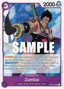 Zambai OP03-063 Uncommon Pillars of Strength One Piece Near Mint