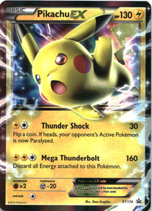 Pikachu EX XY174 Holo Promo XY Promo Pokemon Moderately Played