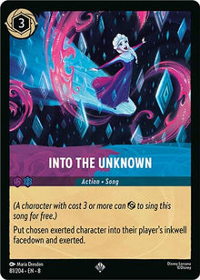 Into the Unknown 81/204 Super Rare Reign of Jafar Lorcana Near Mint