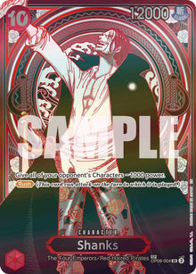 Shanks (SP) (Silver) OP09-004 Super Rare Carrying On His Will One Piece Foil NM