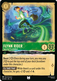 Flynn Rider - Spectral Scoundrel 81/204 Uncommon Whispers in the Well Lorcana NM