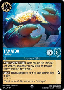 Tamatoa - So Shiny! 159/204 Super Rare The First Chapter Lorcana Near Mint