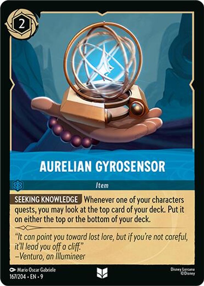 Aurelian Gyrosensor 167/204 Uncommon Fabled Lorcana Near Mint