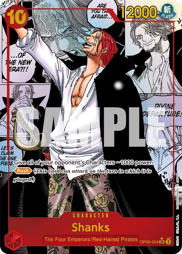 Shanks (004) (Manga) OP09-004 Emperors in the New World One Piece Foil NM