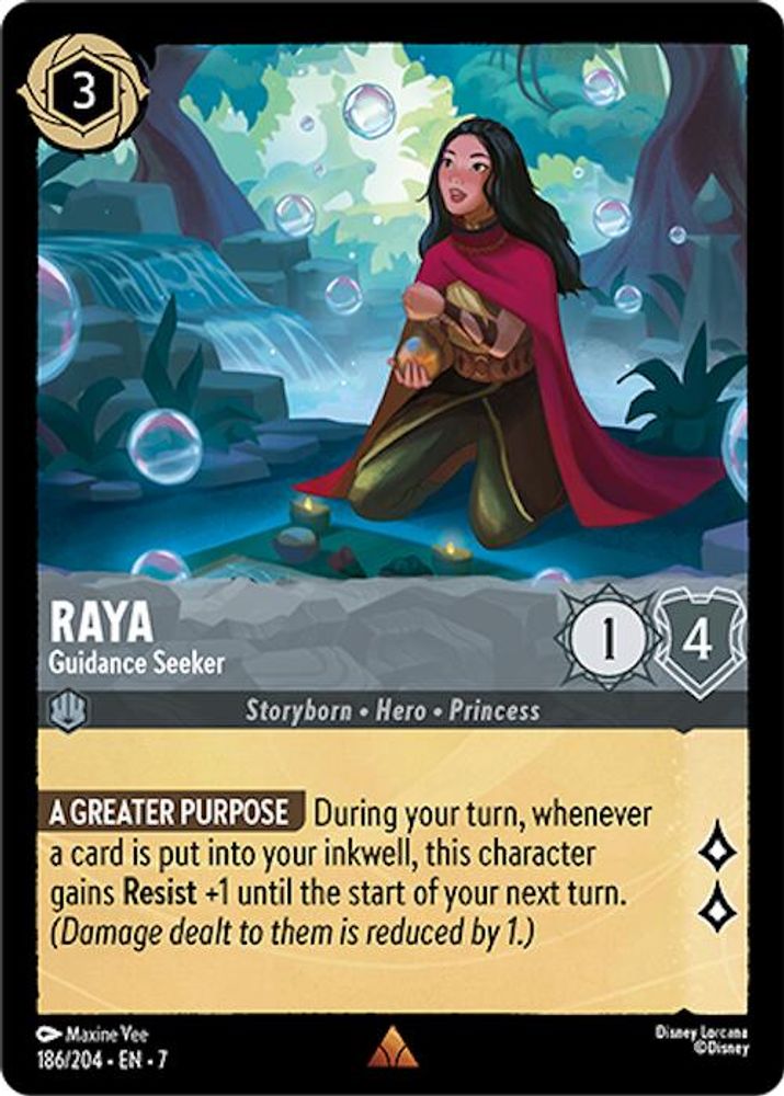 Raya - Guidance Seeker 186/204 Rare Archazia's Island Lorcana Near Mint
