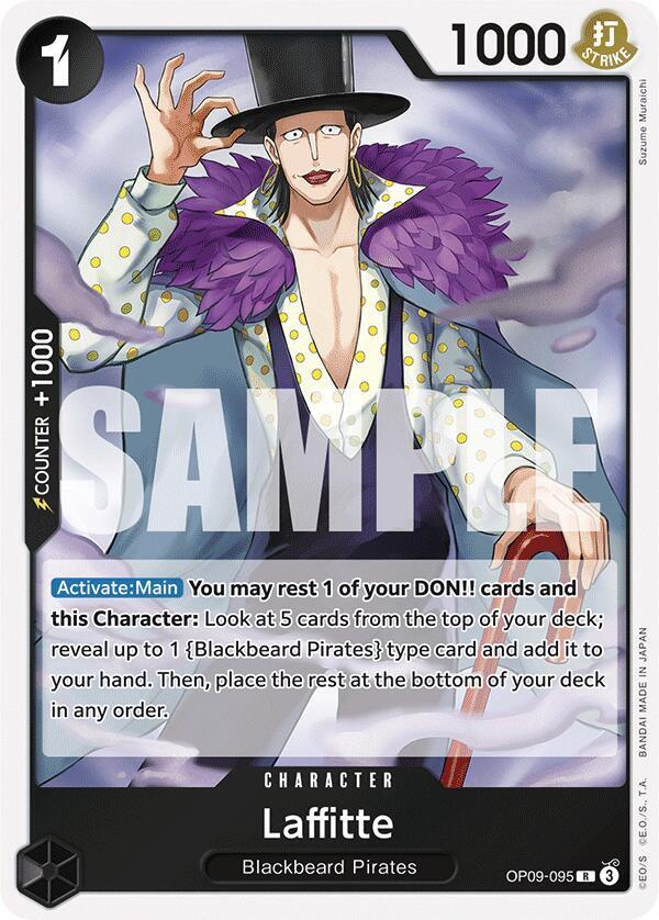 Laffitte OP09-095 Rare Emperors in the New World One Piece Foil Near Mint