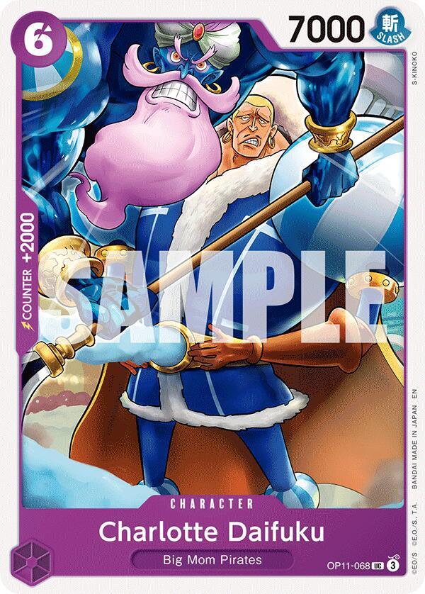 Charlotte Daifuku OP11-068 Uncommon A Fist of Divine Speed One Piece Near Mint