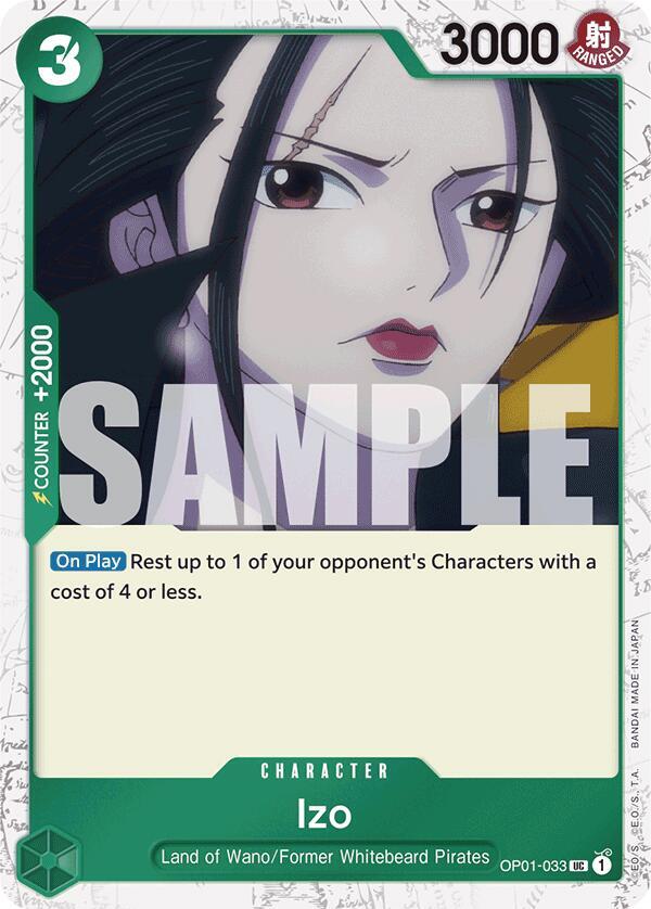 Izo (Jolly Roger Foil) OP01-033 Uncommon Premium Booster -The Best- One Piece NM