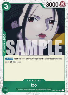 Izo (Jolly Roger Foil) OP01-033 Uncommon Premium Booster -The Best- One Piece NM