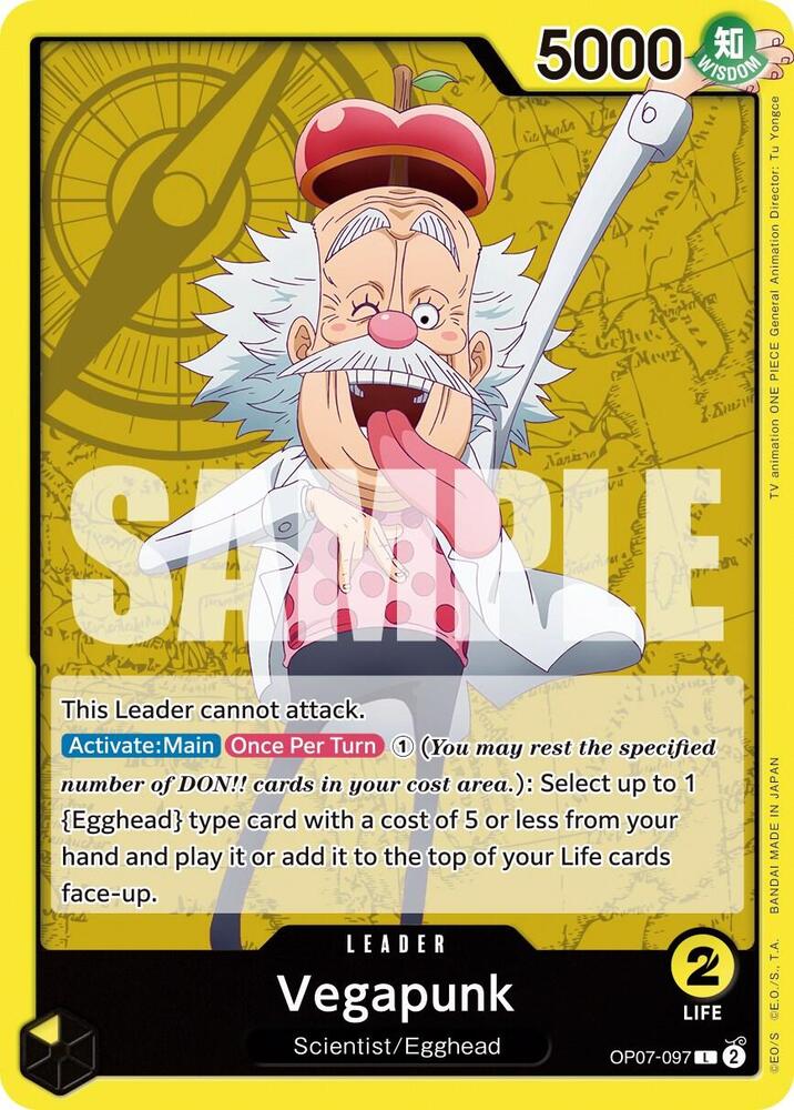 Vegapunk OP07-097 Leader 500 Years in the Future One Piece Near Mint