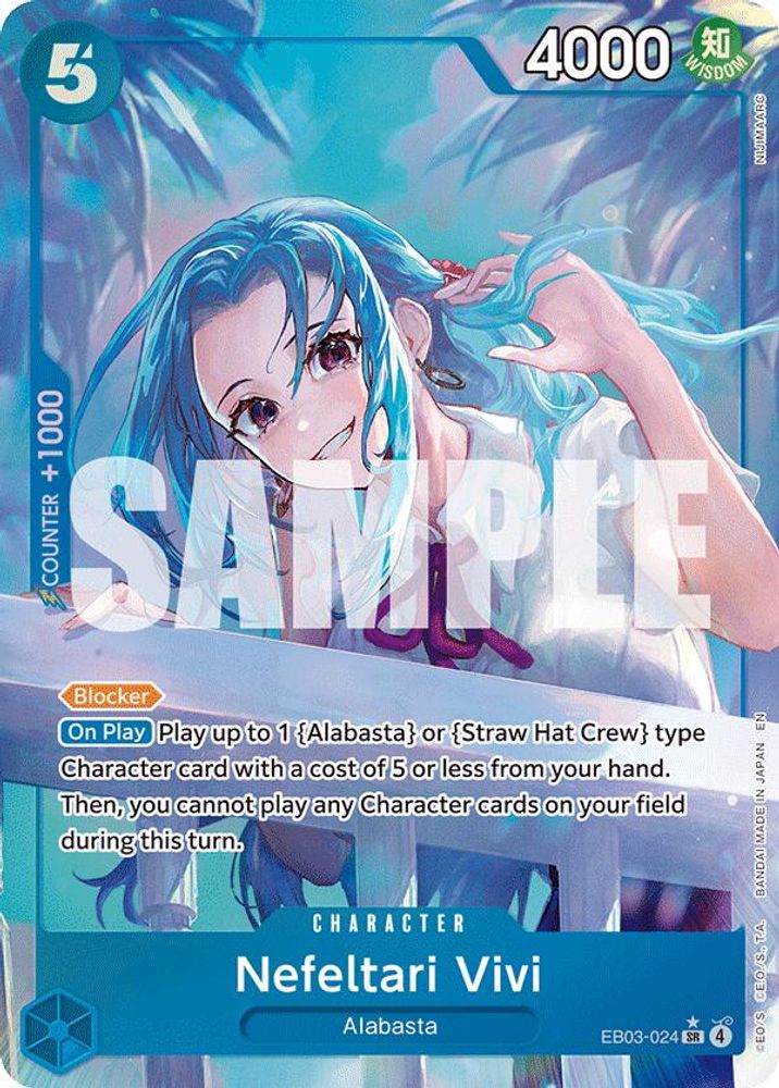 Nefeltari Vivi (024) (Alternate Art) EB03-024 Extra Booster: One Piece Heroines Edition One Piece Foil NM