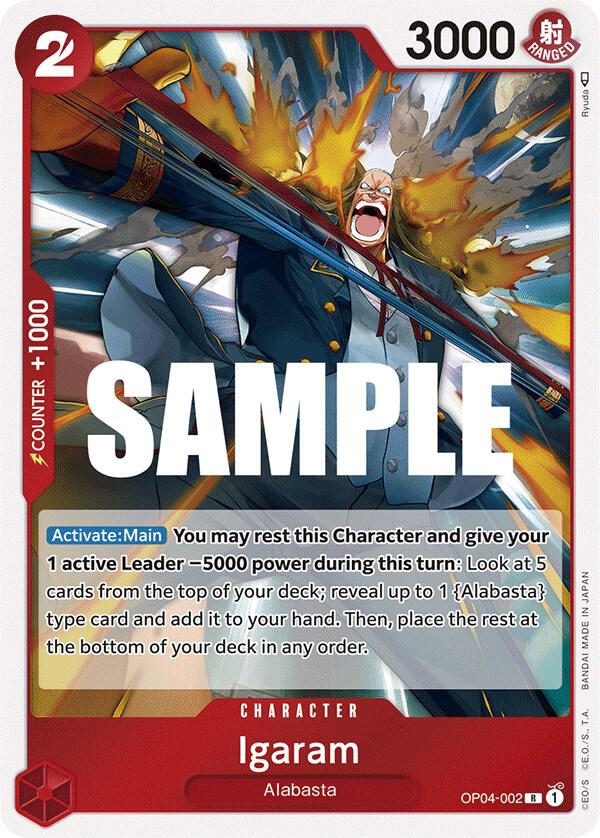 Igaram OP04-002 Rare Kingdoms of Intrigue One Piece Foil Near Mint
