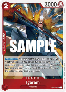 Igaram OP04-002 Rare Kingdoms of Intrigue One Piece Foil Near Mint