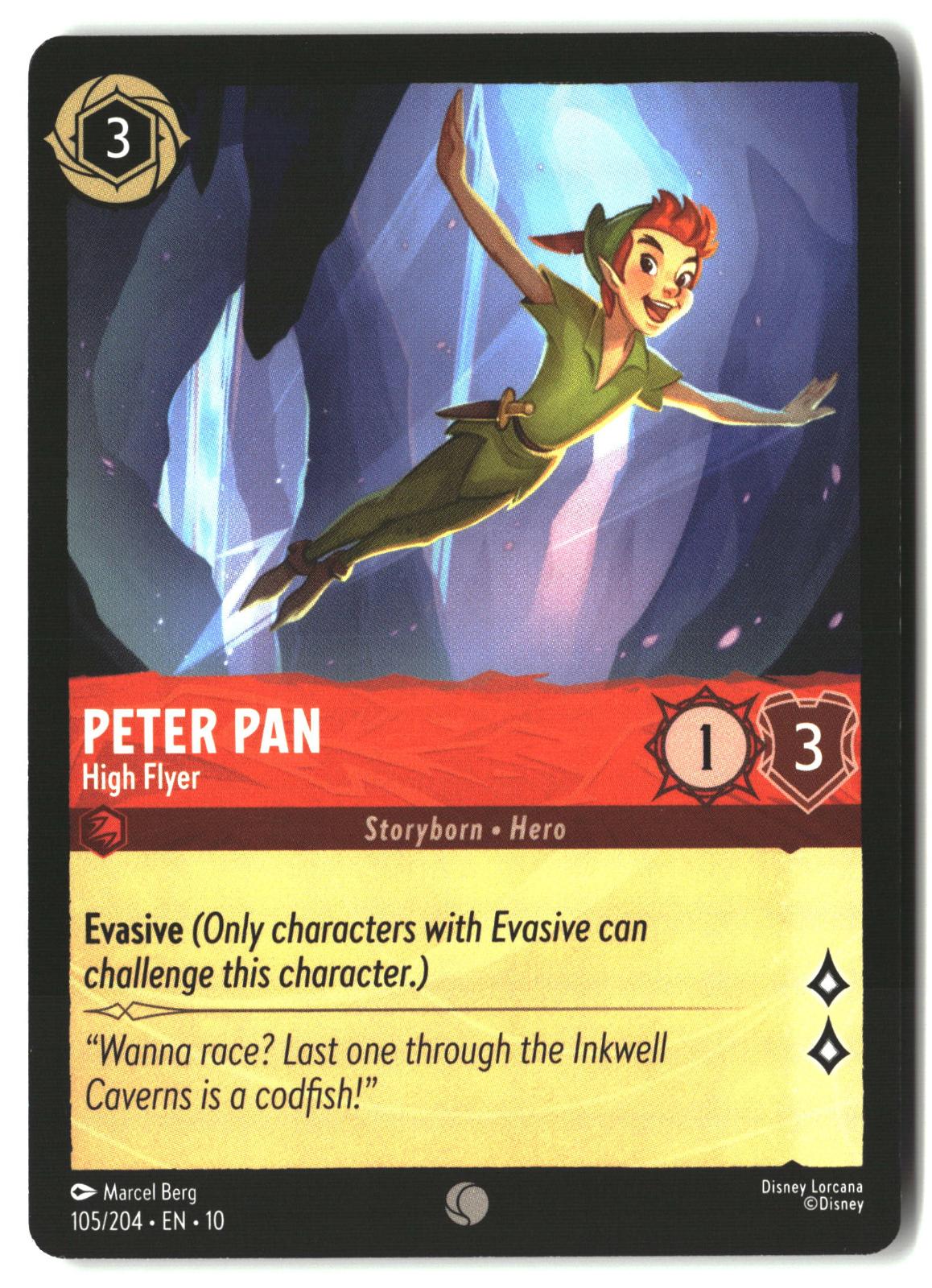 Peter Pan - High Flyer 105/204 Common Whispers in the Well Lorcana LP