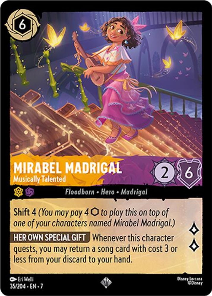 Mirabel Madrigal - Musically Talented 35/204 Archazia's Island Lorcana NM