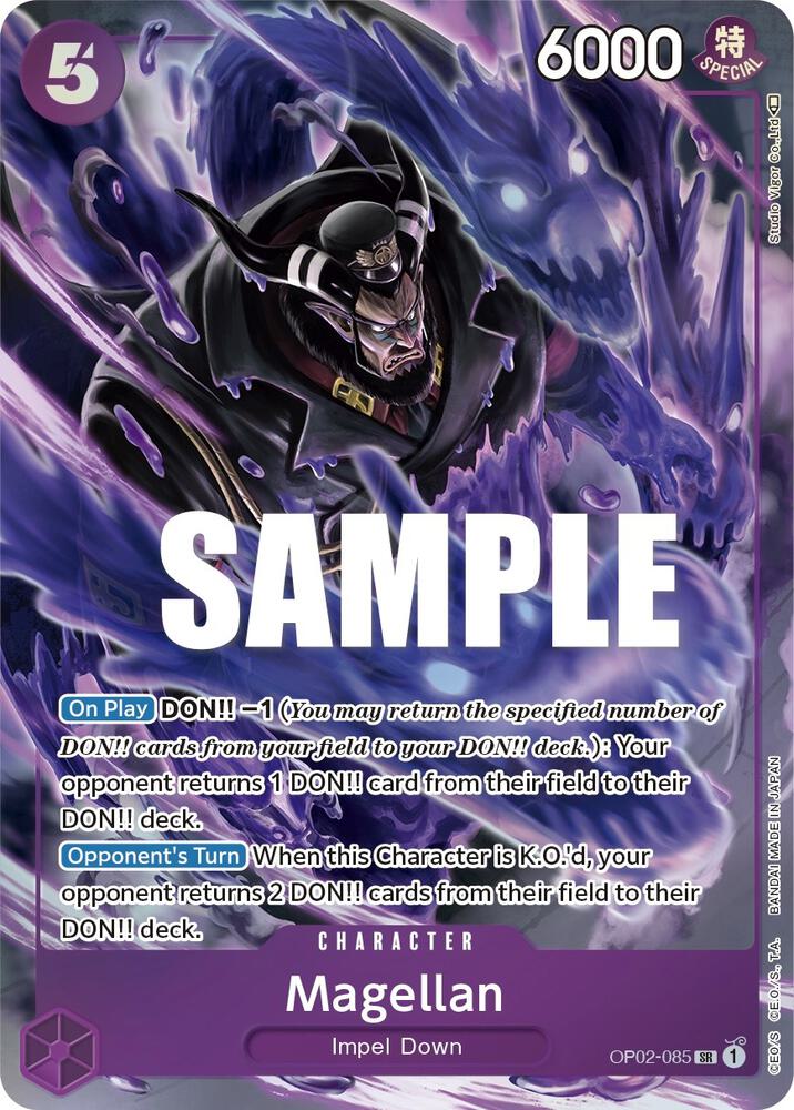 Magellan (085) (Alternate Art) OP02-085 Paramount War One Piece Foil NM