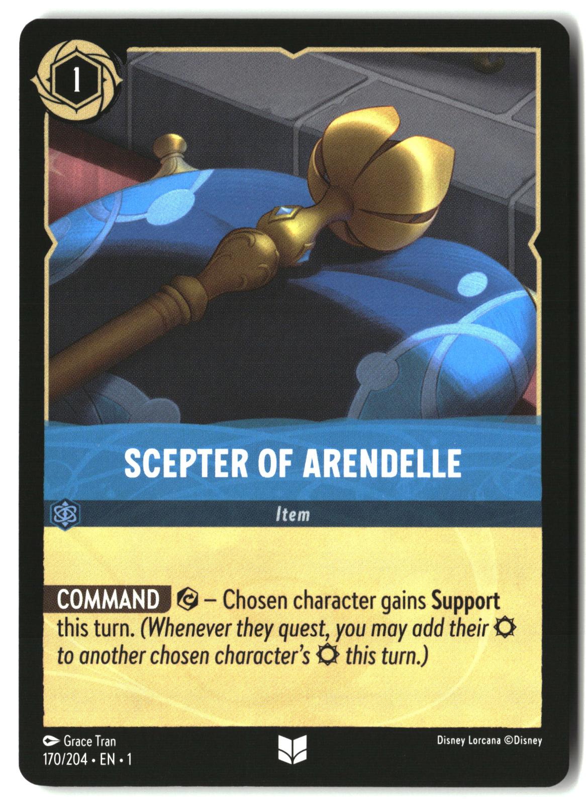 Scepter of Arendelle 170/204 Uncommon The First Chapter Lorcana Lightly Played