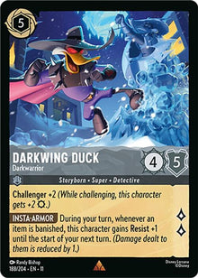 Darkwing Duck - Darkwarrior 188/204 Rare Winterspell Lorcana Near Mint