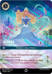 Aurora - Dreaming Guardian (Enchanted) 213/204 The First Chapter Lorcana Holo NM