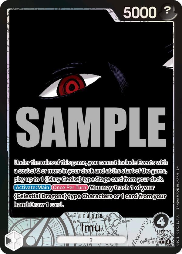 Imu (Alternate Art) OP13-079 Leader Carrying On His Will One Piece Foil NM