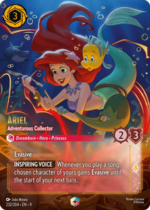 Ariel - Adventurous Collector (Enchanted) 232/204 Fabled Lorcana Holo NM