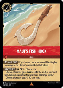 Maui's Fish Hook 132/204 Rare Into the Inklands Lorcana Near Mint