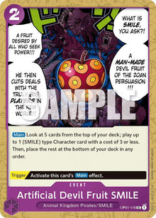 Artificial Devil Fruit SMILE OP01-116 Uncommon Romance Dawn One Piece Near Mint