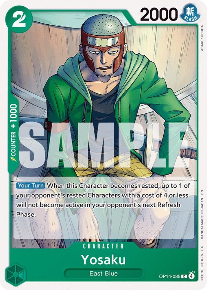 Yosaku OP14-035 Common The Azure Sea's Seven One Piece Near Mint